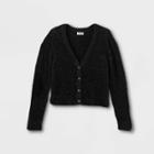 Girls' Eyelash Cardigan - Cat & Jack Black