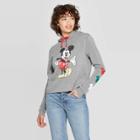 Disney Women's Mickey Hooded Sweatshirt (juniors') - Gray