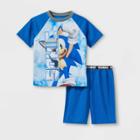 Boys' Sonic The Hedgehog 2pc Mesh Pajama