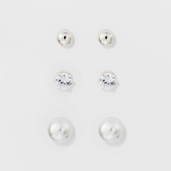 Stud Earring Set 3ct - A New Day