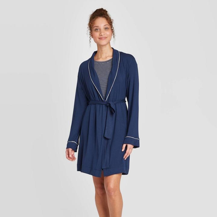 Women's Beautifully Soft Robe - Stars Above Navy