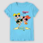Girls' The Powerpuff Girls Short Sleeve Graphic T-shirt - Blue