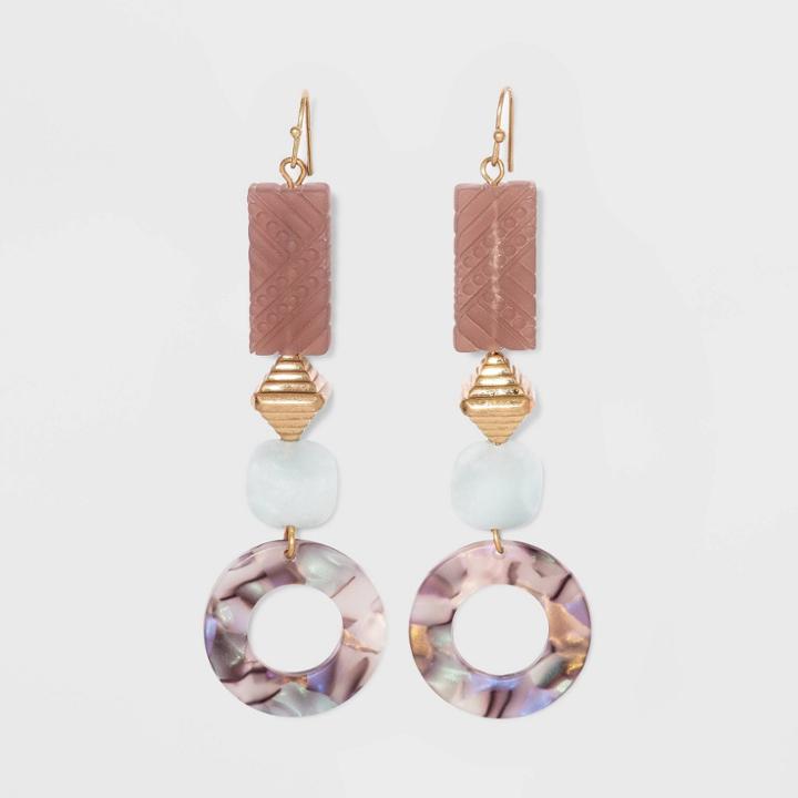 Semi-precious New Jade Drop Earrings - Universal Thread Green