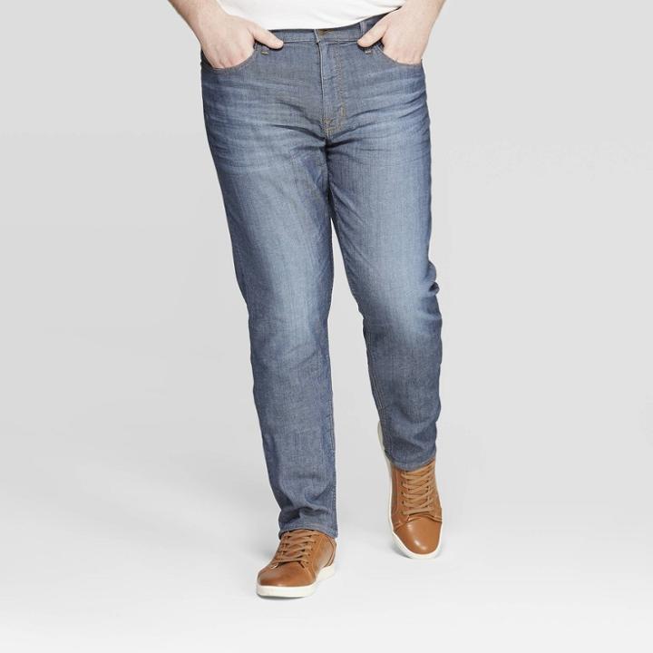 Men's Tall 36 Regular Slim Fit Jeans - Goodfellow & Co Medium Blue
