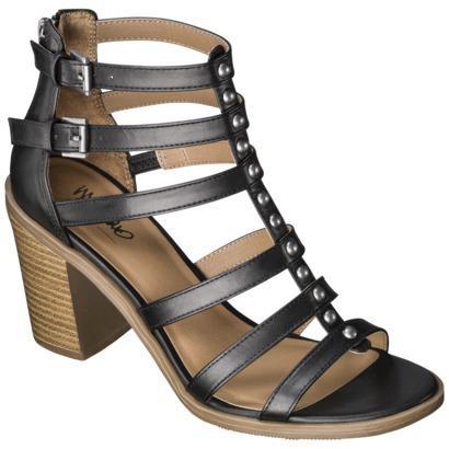 Mossimo Black Women's Mossimo Patsy Block Heel Sandal - Black