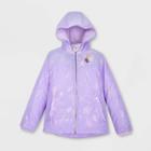 Girls' Disney Frozen 2 Rain Jacket - Purple 3 - Disney
