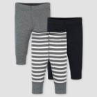 Gerber Baby Boys' 3pk Bear Pull-on Pants - Gray Newborn