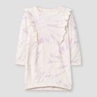 Grayson Mini Toddler Girls' Tie-dye French Terry Dress - Purple