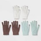 Women's 3pk Magic Gloves - Wild Fable Mint/tan One Size, Green/tan