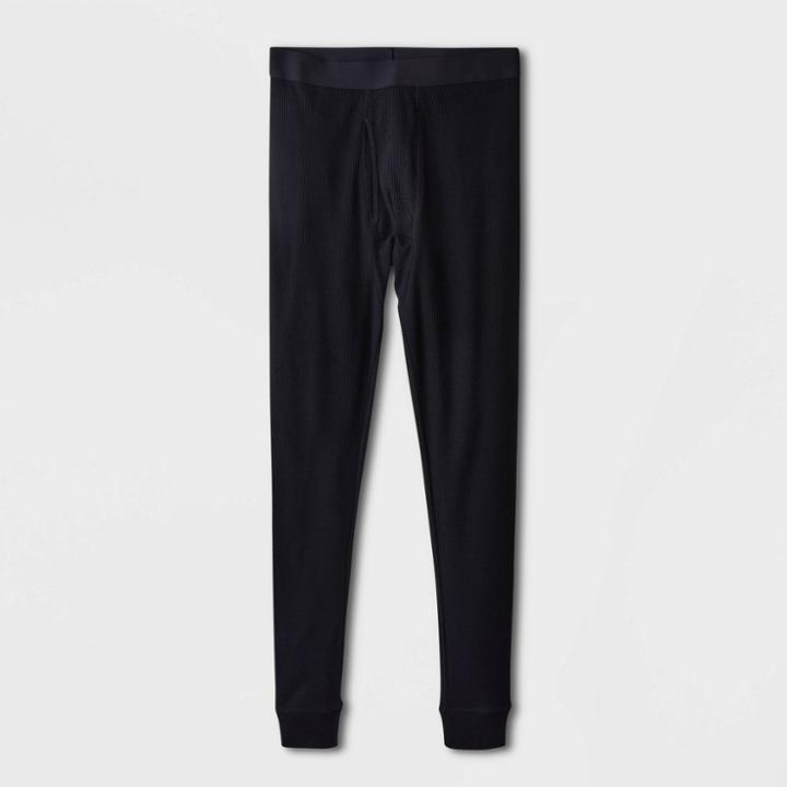 Men's Tall Slim Fit Thermal Underwear Pants - Goodfellow & Co Black