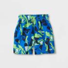 Speedo Boys' Electric Shark Print Swim Trunks - Blue