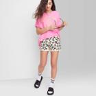 Women's Ascot + Hart Peace Short Sleeve Graphic T-shirt - Pink