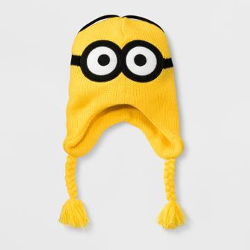Boys' Despicable Me Minions Reversible Peruvian Hat - Yellow