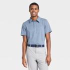 Men's Jersey Golf Polo Shirt - All In Motion Blue Heather S, Men's, Size: Small, Blue Grey