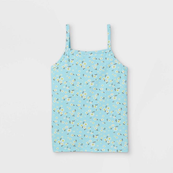 Girls' Square Neck Tank Top - Art Class Blue