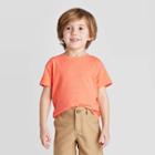 Petitetoddler Boys' Short Sleeve T-shirt - Cat & Jack Orange 12m, Toddler Boy's, Pink