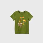Toddler Boys' Short Sleeve Squirrel Parachute Graphic T-shirt - Cat & Jack Green