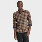 Men's Double Weave Long Sleeve Button-down Shirt - Goodfellow & Co Yellow