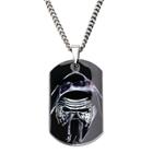 Men's Star Wars Kylo Ren Stainless Steel Dog Tag Pendant With Chain - Black