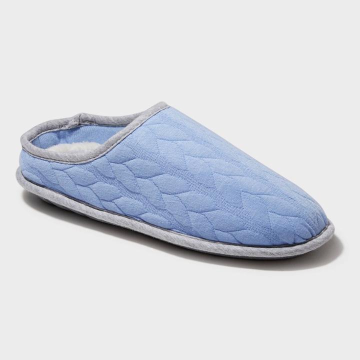 Women's Dearfoams Cable Quilted Clog Slide Slippers - Iceberg Gray Xxl (13-14), Size: