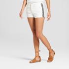 Women's High-rise Shortie Jean Shorts - Universal Thread White