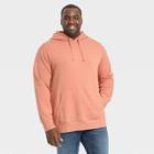 Men's Big & Tall Standard Fit Hooded Pullover Sweater - Goodfellow & Co Apricot Orange