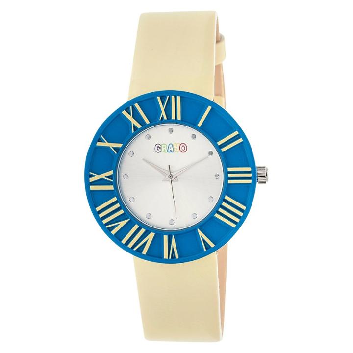 Women's Crayo Prestige Polyurethane Strap Watch-yellow, Yellow