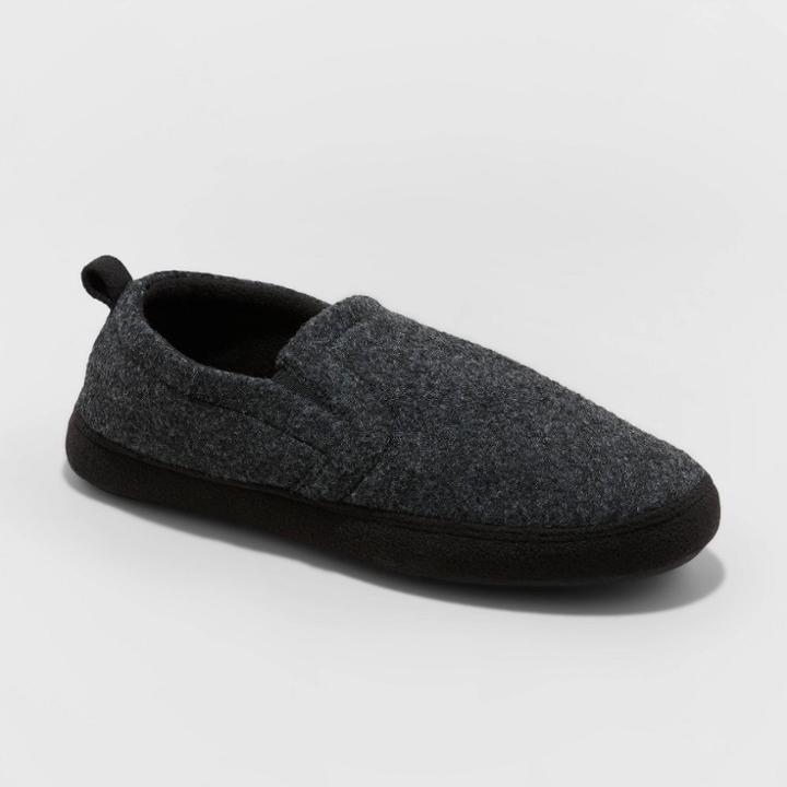 Men's Dayton Moccasin Slippers - Goodfellow & Co Charcoal Gray