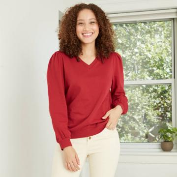 Women's Sweatshirt - Knox Rose Red