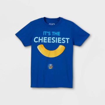Heinz Boys' Mac And Cheese It's The Cheesiest Short Sleeve Graphic T-shirt - Blue