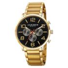 Men's Akribos Xxiv Quartz Multifunction Bracelet Watch - Gold/black