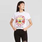 Women's Guns N' Roses Boyfriend Fit Short Sleeve Graphic T-shirt - White
