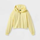 Girls' Boxy Zip-up Hoodie - Art Class Yellow