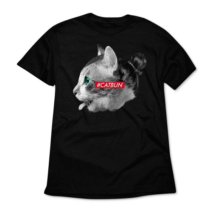 Target Men's Cat Bun Short Sleeve Graphic T-shirt - Black