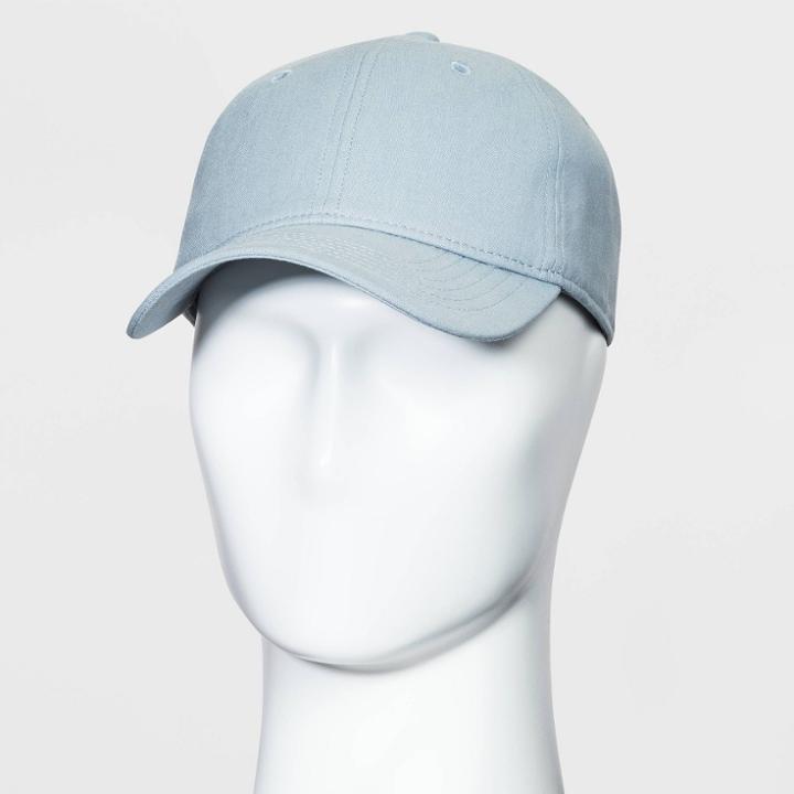 Men's Baseball Hat With Black Leather Strap - Goodfellow & Co Natural
