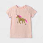 Girls' Short Sleeve 'unicorn' Flip Sequin T-shirt - Cat & Jack