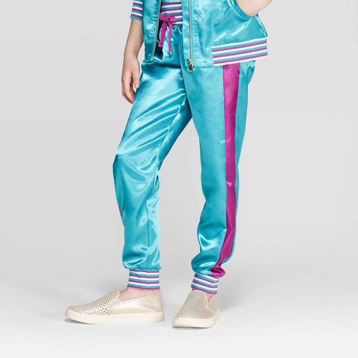 Disney Girls' Aladdin Jogger Pants - Turquoise/purple