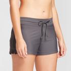 Women's Active Board Shorts Gray S - Merona,