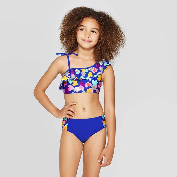 Girls' Funfetti Bikini Set - Cat & Jack Blue