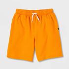 Boys' Mineral Wash Knit Pull-on Shorts - Art Class Orange