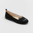 Girls' Indigo Slip-on Ballet Flats - Cat & Jack Black