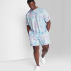 Men's Big & Tall 6.5 Tie-dye Regular Fit Lounge Shorts - Original Use Purple