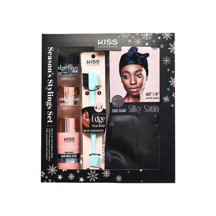 Kiss Products Edge Fixer Season's Hair Stylings Set