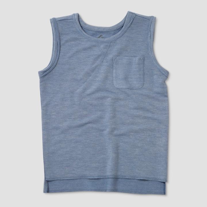 Afton Street Toddler Boys' Sleeveless Muscle Tank Top - Blue