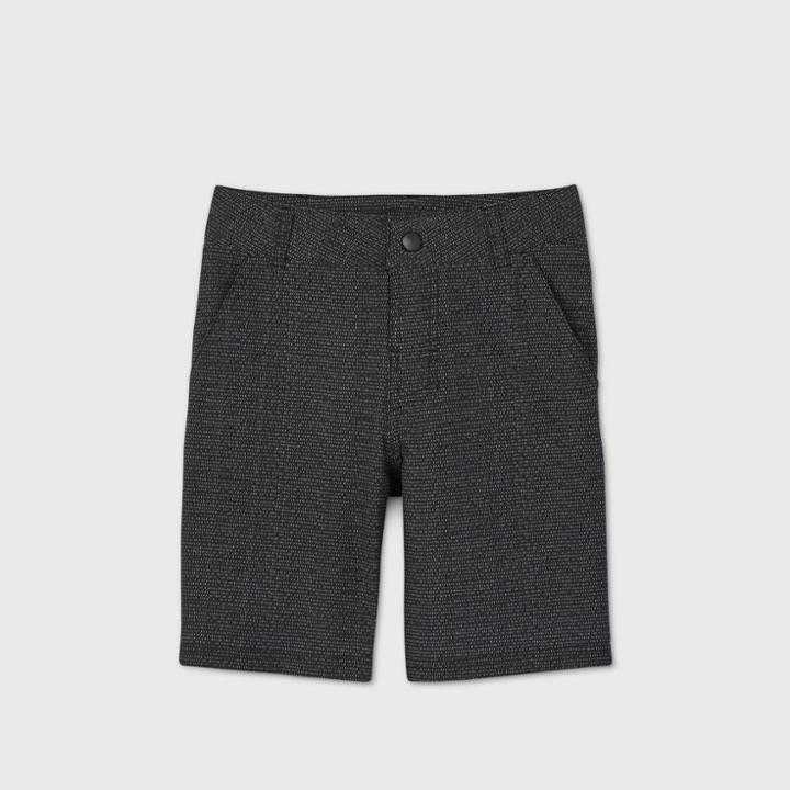 Boys' Hatching Hybrid Swim Shorts - Art Class Heather Black