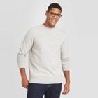 Men's Regular Fit Crew Fleece Pullover Sweatshirt - Goodfellow & Co Gray
