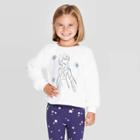 Toddler Girls' Disney Elsa Crew Sweatshirt - Cream 2t, Girl's, Beige
