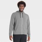 Men's Soft Gym Hooded Sweatshirt - All In Motion Gray Heather