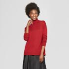 Women's Turtleneck Sweater - A New Day Dark Red