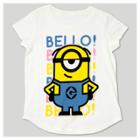 Girls' Despicable Me 3 Bello Cap Sleeve T-shirt - White S,